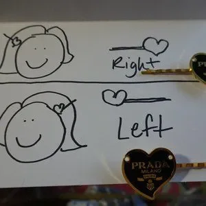 Accessories | Authentic Prada Vintage Light Blue Gold Heart 